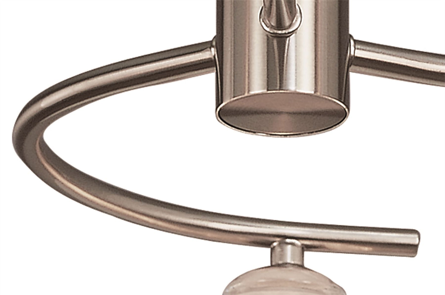 Mantra Sphere 51.7cm Semi Flush 3 Light G9, Satin Nickel
