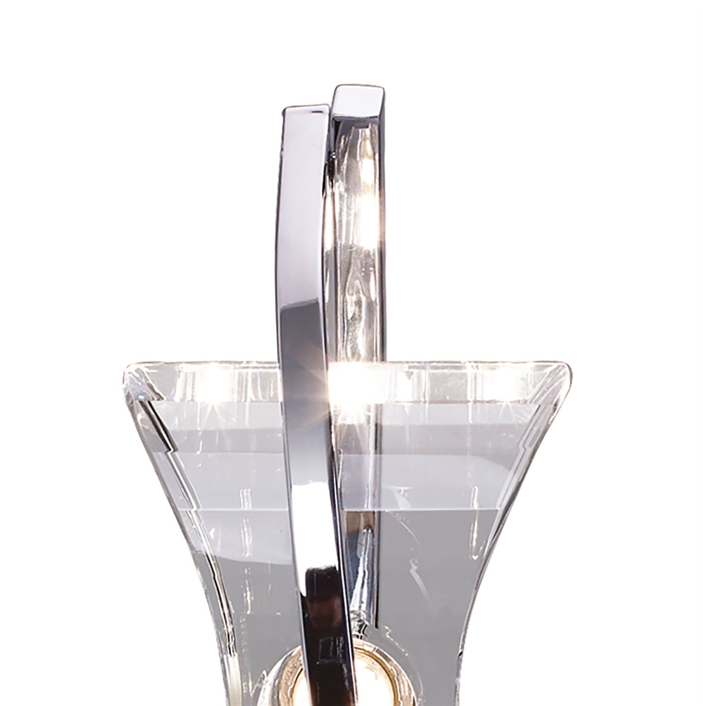 Mantra M0895 Kromo Table Lamp 1 Light G9 Looped Frame, Polished Chrome
