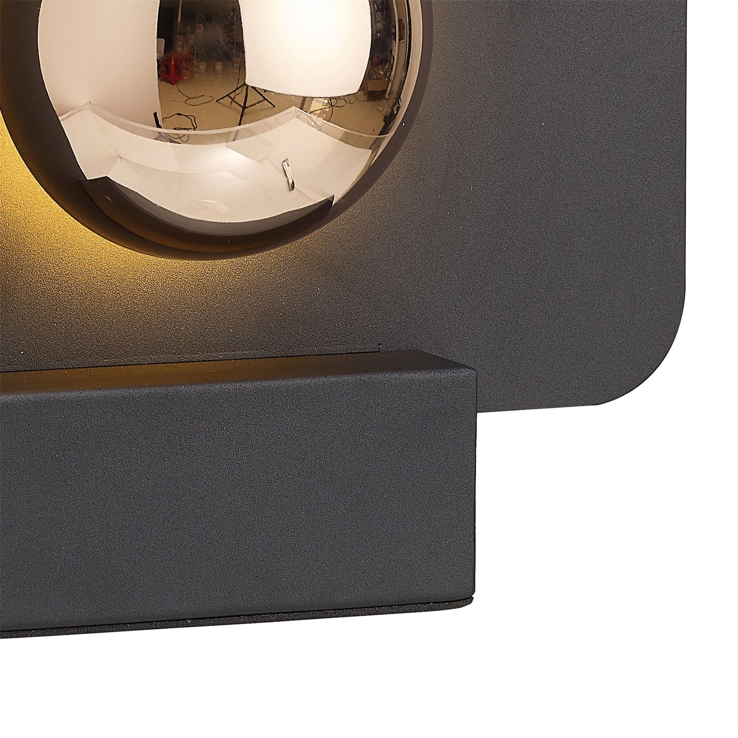 Mantra Alba 25cm Table Lamp, 8W LED, 3000K, 640lm, Black/French Gold, 3yrs Warranty