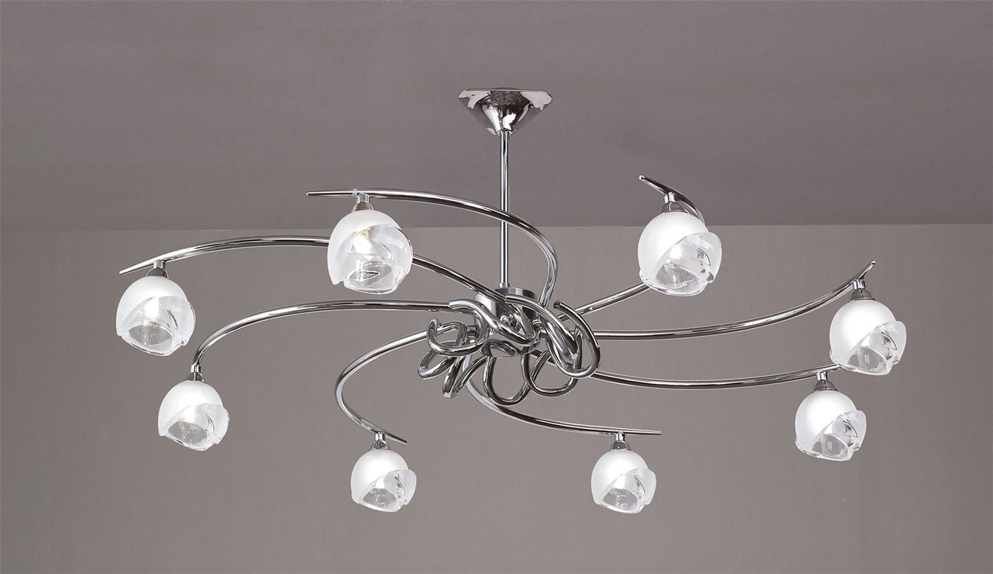 Mantra M0800 Fragma Telescopic 8 Light G9, Polished Chrome