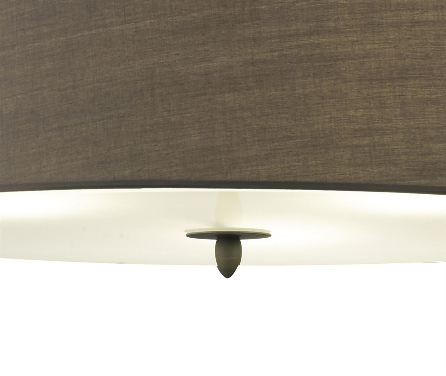 Mantra M3684 Lua Pendant 3 Light E27, Ash Grey with Ash Grey Shade
