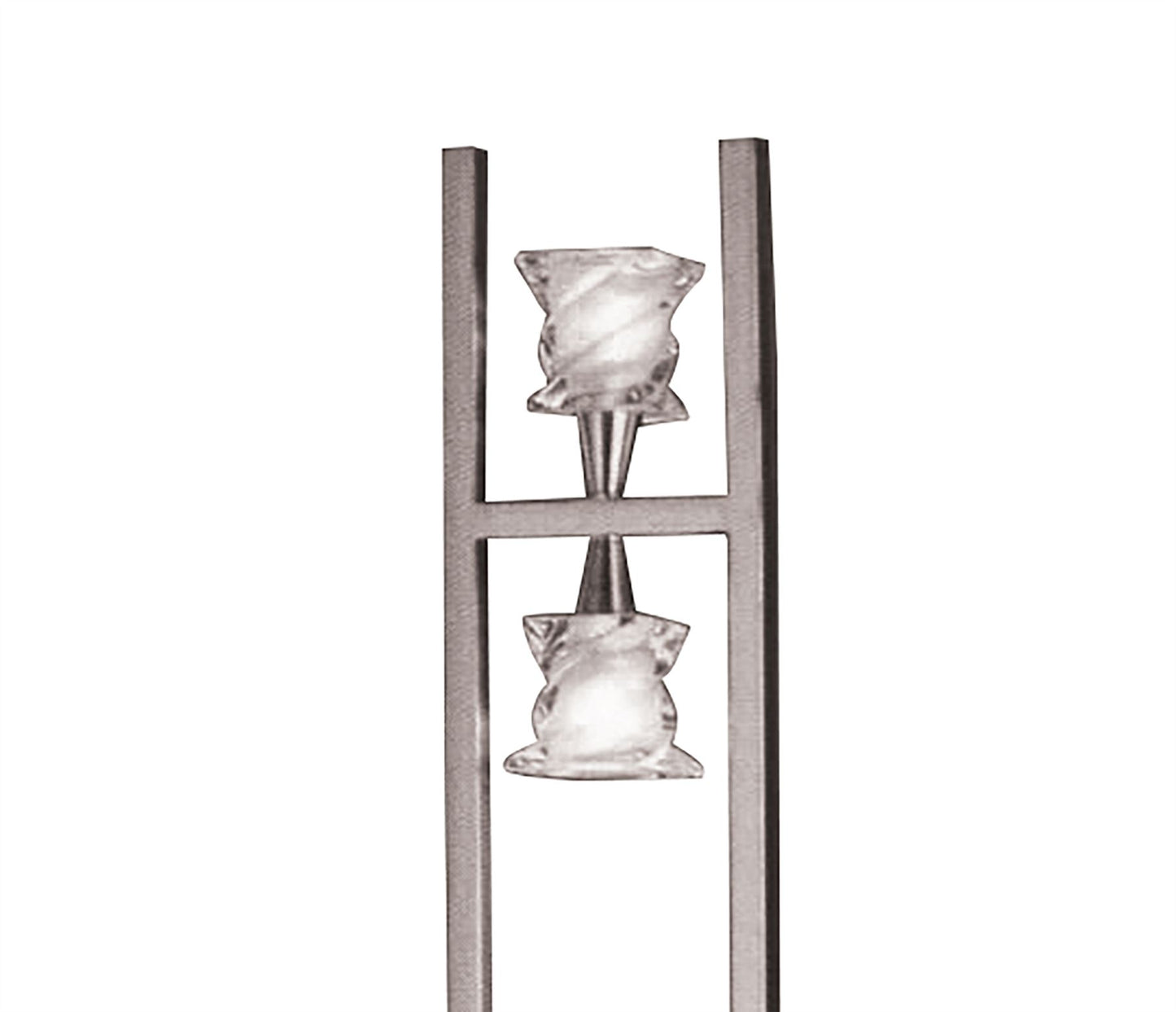 Mantra Salomon Floor Lamp 4 Light G9, Satin Nickel, NOT LED/CFL Compatible