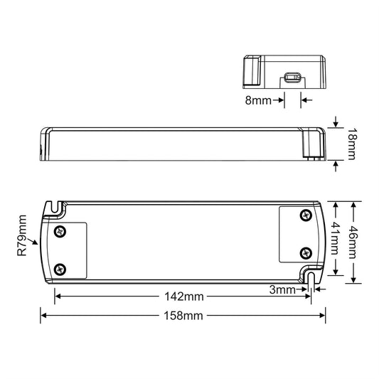Snappy SP, 30W, Constant Voltage Triac Dimmable PC LED Driver, 24VDC, IP20, Screw Connection, 3yrs Warranty.