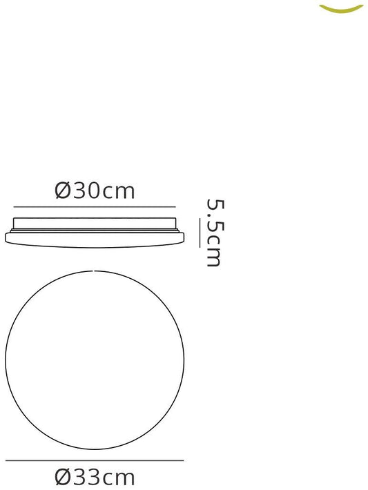 Mantra Zero Smart 33cm Ceiling Light, 40W LED, 2700-5000K Tuneable White, 2400lm, Remote Control, White, 3yrs Warranty