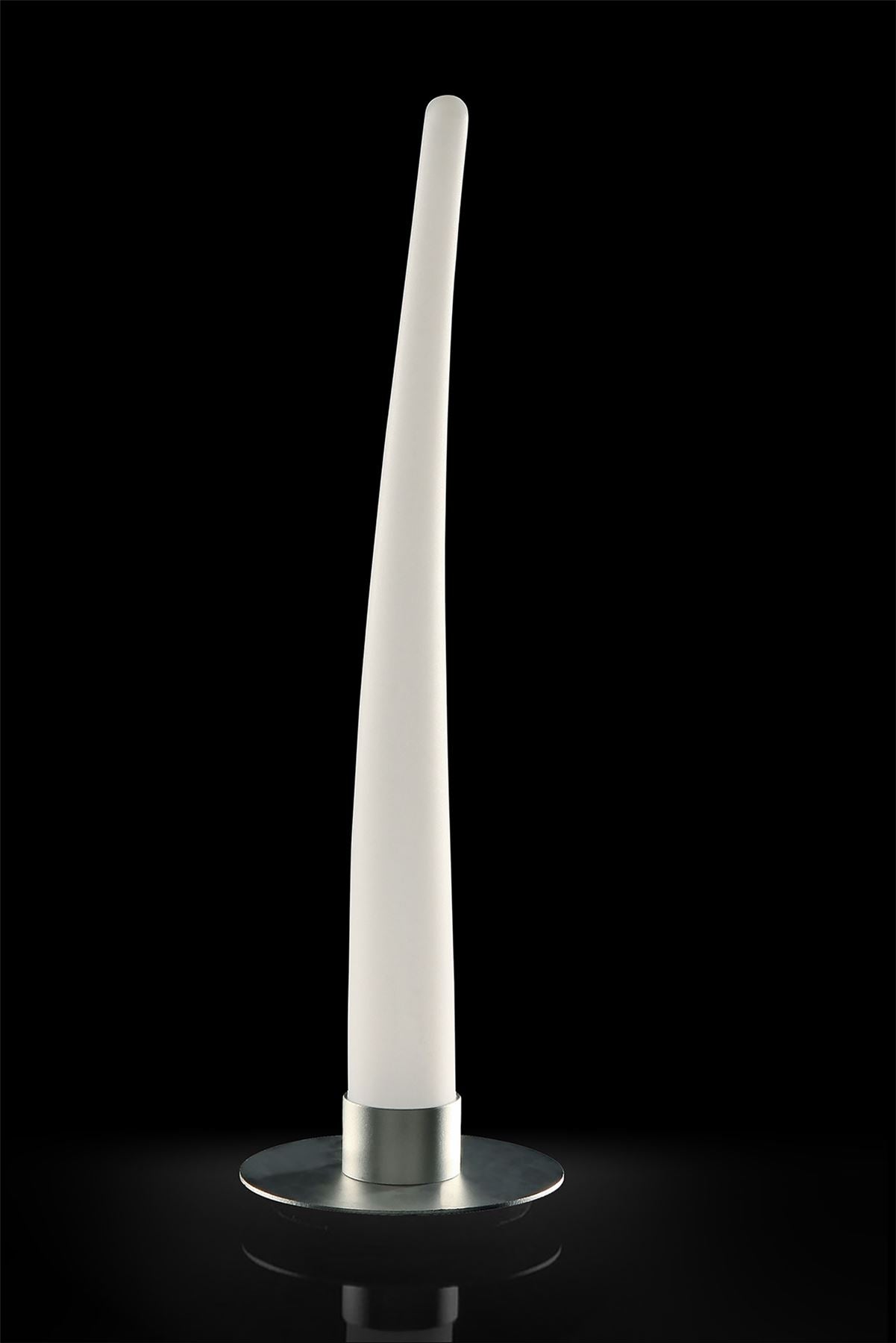 Mantra Estalacta Table Lamp 1 Light GU10 Indoor/Outdoor IP44, Silver/Opal White
