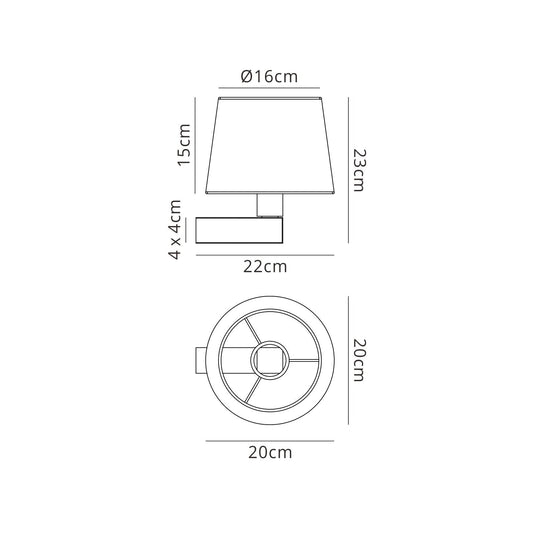 Mantra M5171 Bahia Flush Mount Plate Kit For M5233/M5235 Bronze - M5171 Wall
