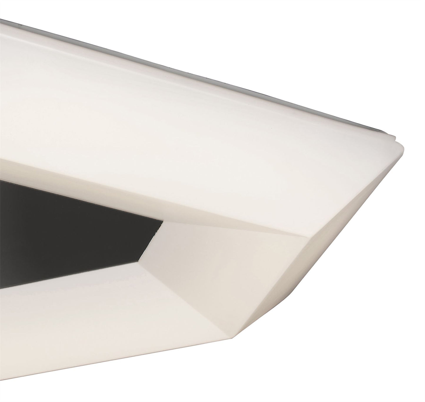 Mantra M3795 City Ceiling 28W LED Large 3000K, 2800lm, Polished Chrome/White Acrylic, 3yrs Warranty - M3795 Ceiling