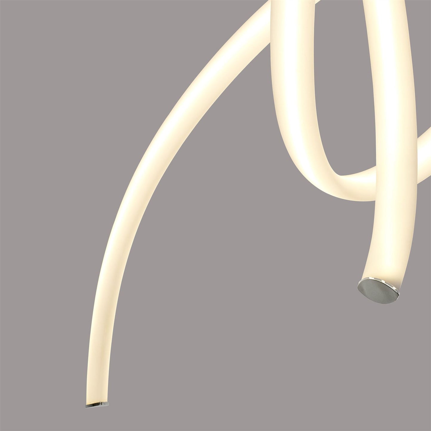 Mantra Armonia Semi Flush Vertical, 40W LED, 3000K, 3000lm, Polished Chrome/Frosted Acrylic, 3yrs Warranty Ceiling