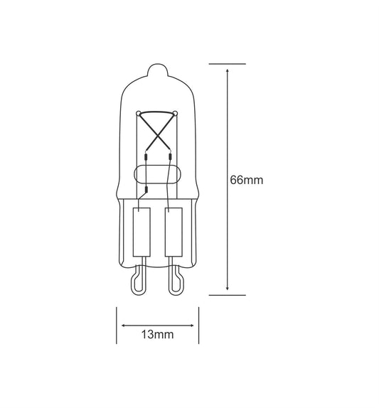 Luxram Halogen G9 G9 Clear 25W Halogen Halogen