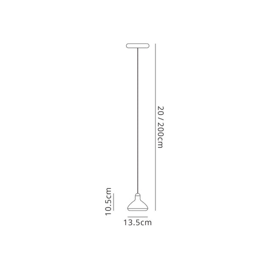 Mantra Fusion Sirio 13.5cm 1 Light Pendant, 8W LED, 3000K, 590lm, Black, 3yrs Warranty