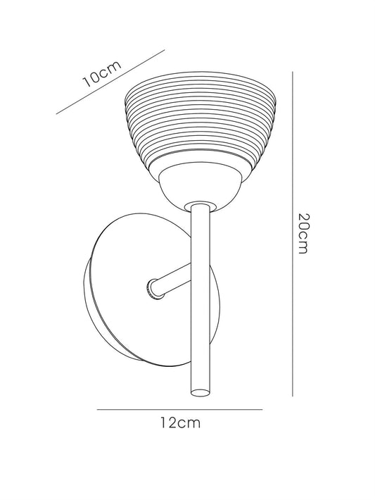 Deco Avalon 1 Light G9 Wall Light, Polished Chrome with Clear Prismatic Glass