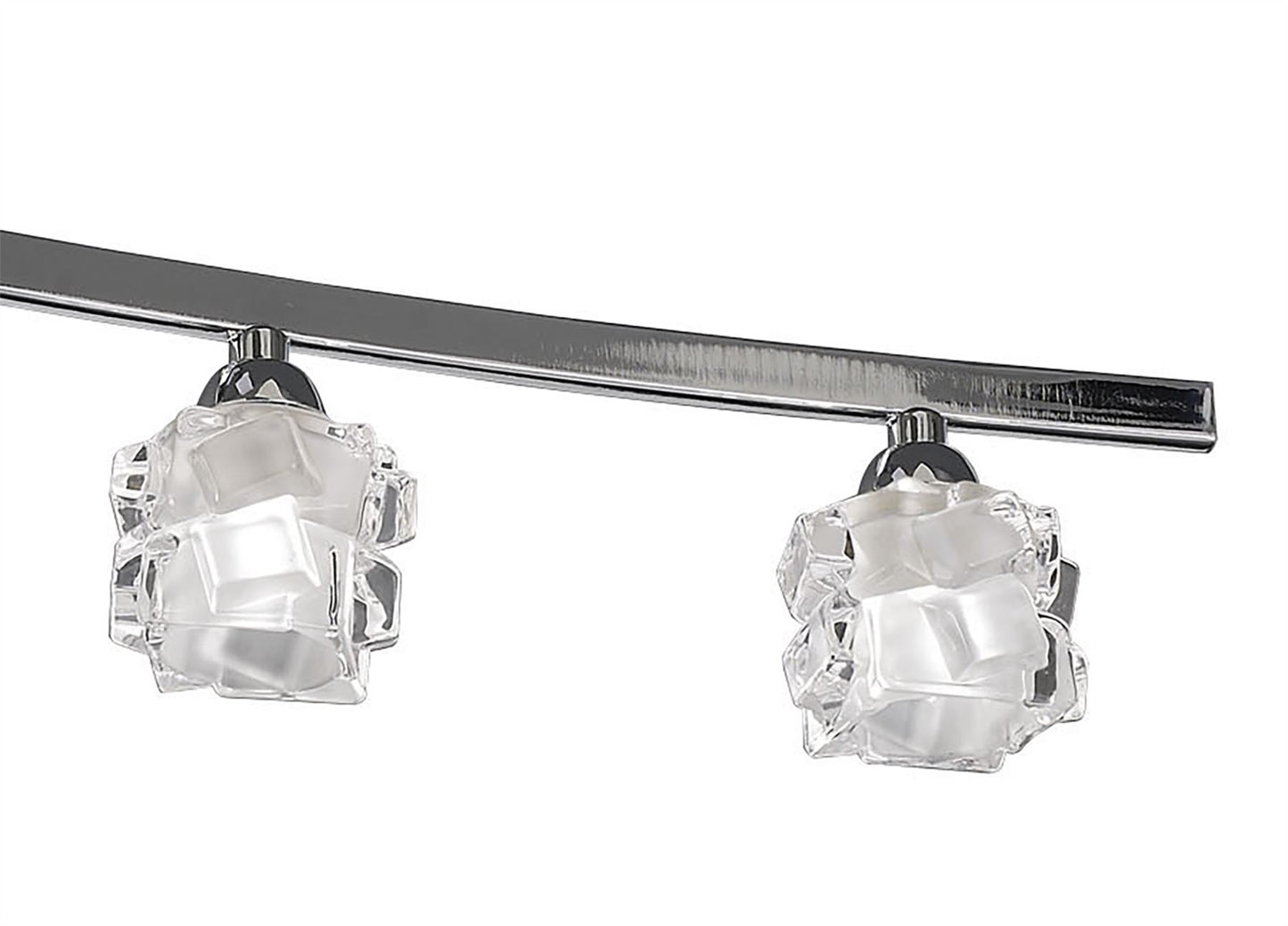 Mantra M1840 Ice Rectangular Telescopic 8 Light G9 ECO, Polished Chrome