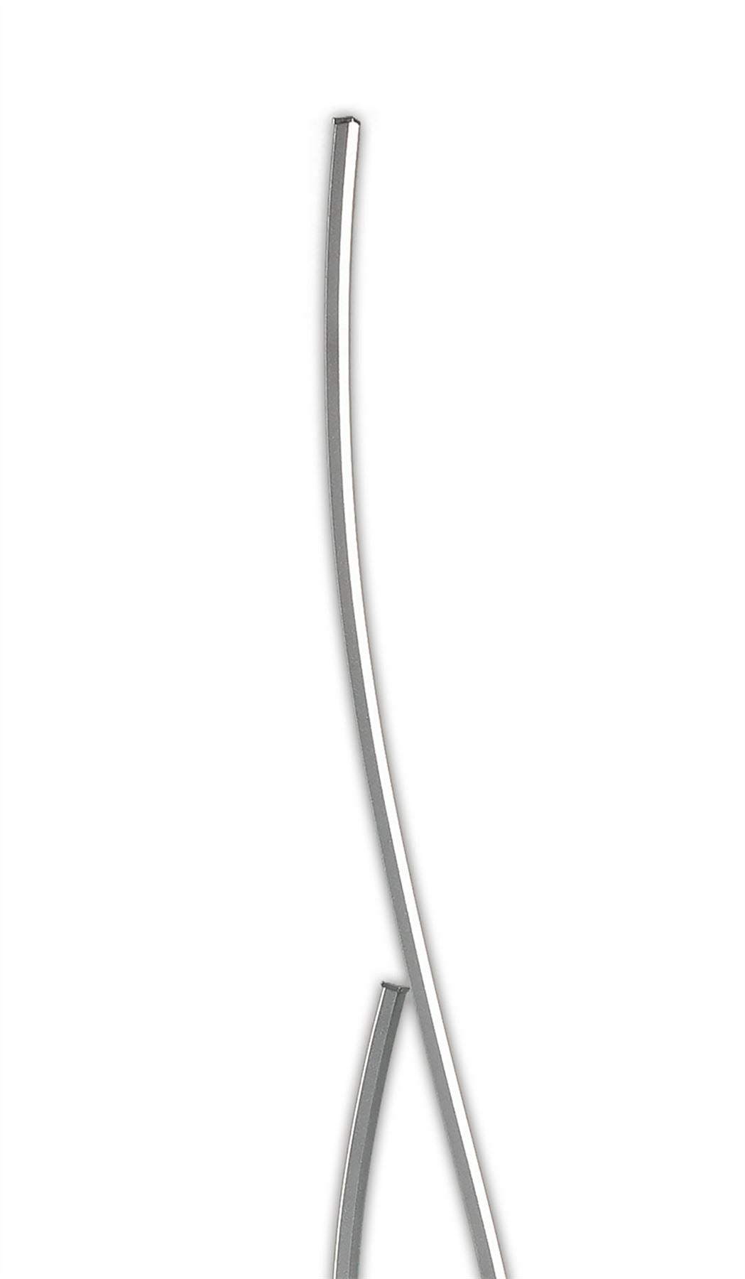 Mantra M6108 Corinto Floor Lamp 174cm, 30W LED, 3000K, 2400lm Dimmable, Silver Chrome, 3yrs Warranty
