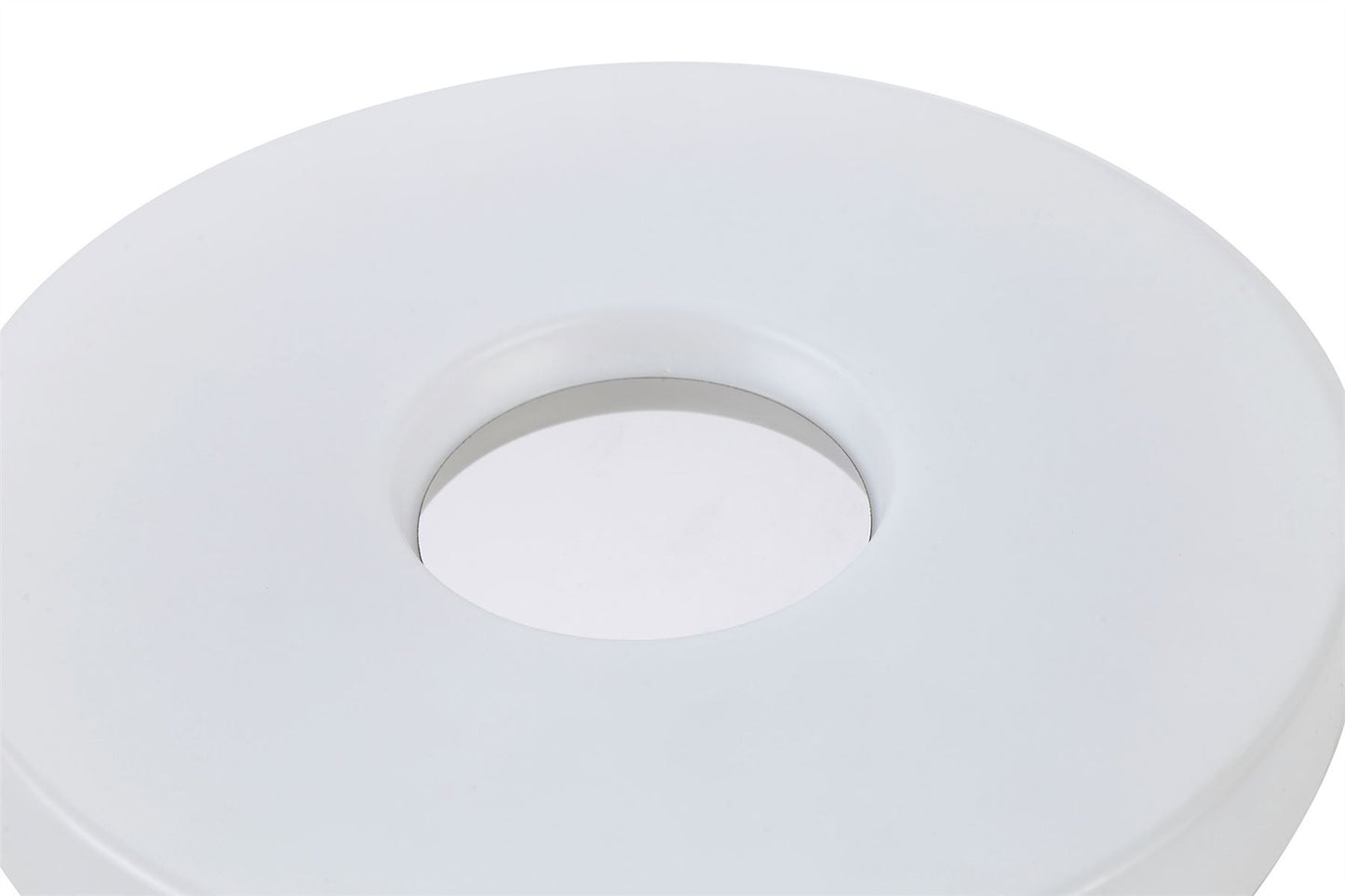 Deco Joop IP44 24W LED Large Flush Ceiling Light, 4000K 2000lm CRI80, Polished Chrome with White Acrylic Diffuser