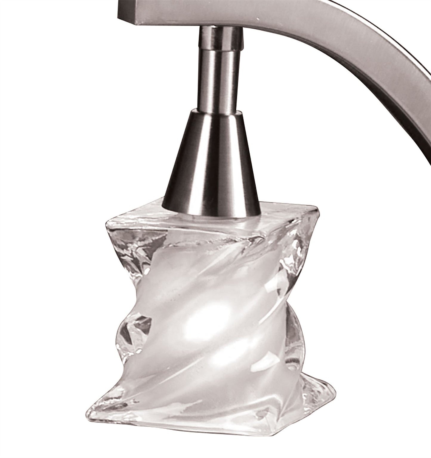 Mantra Salomon Table Lamp 1 Light G9, Satin Nickel
