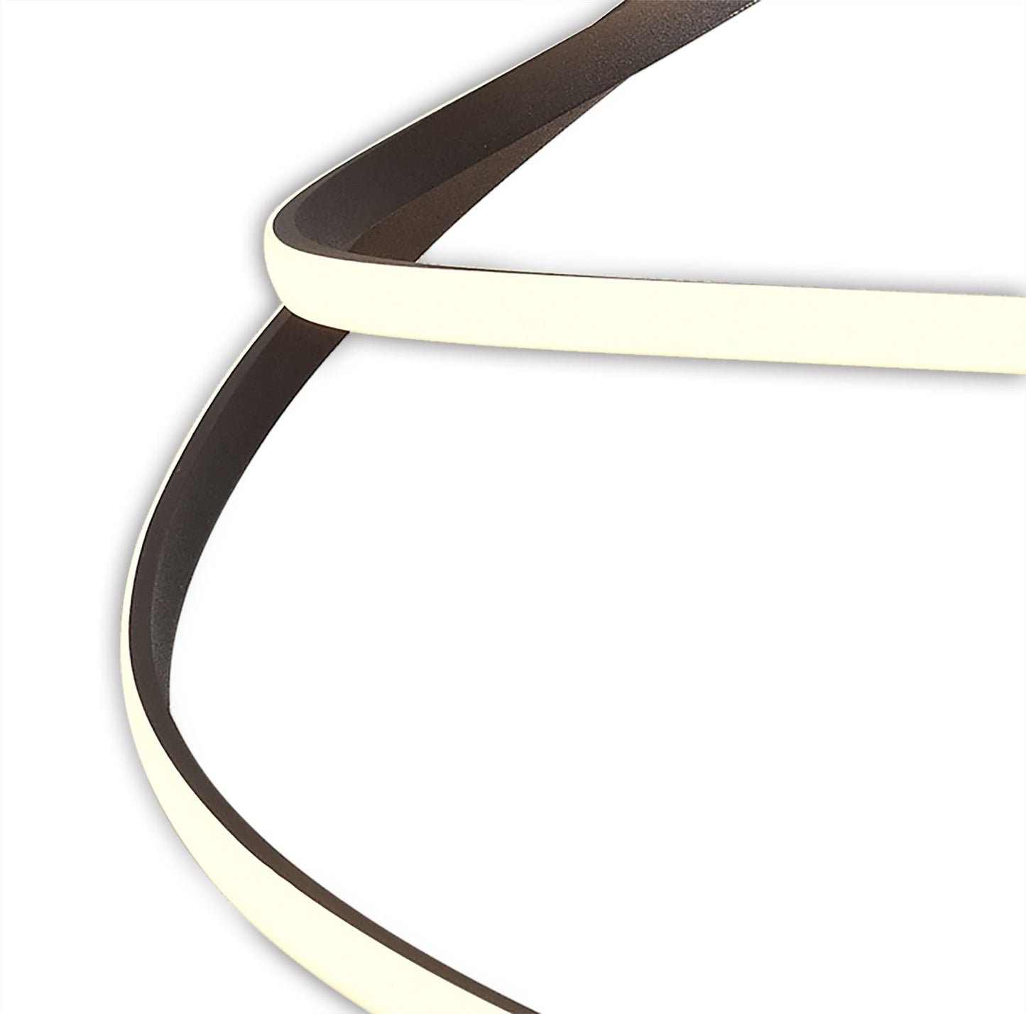 Mantra Nur XL M5832 Nur BR XL Semi Ceiling 80W LED 2800K, 6200lm, Dimmable Frosted Acrylic/Brown Oxide, 3yrs Warranty - M5832 Ceiling