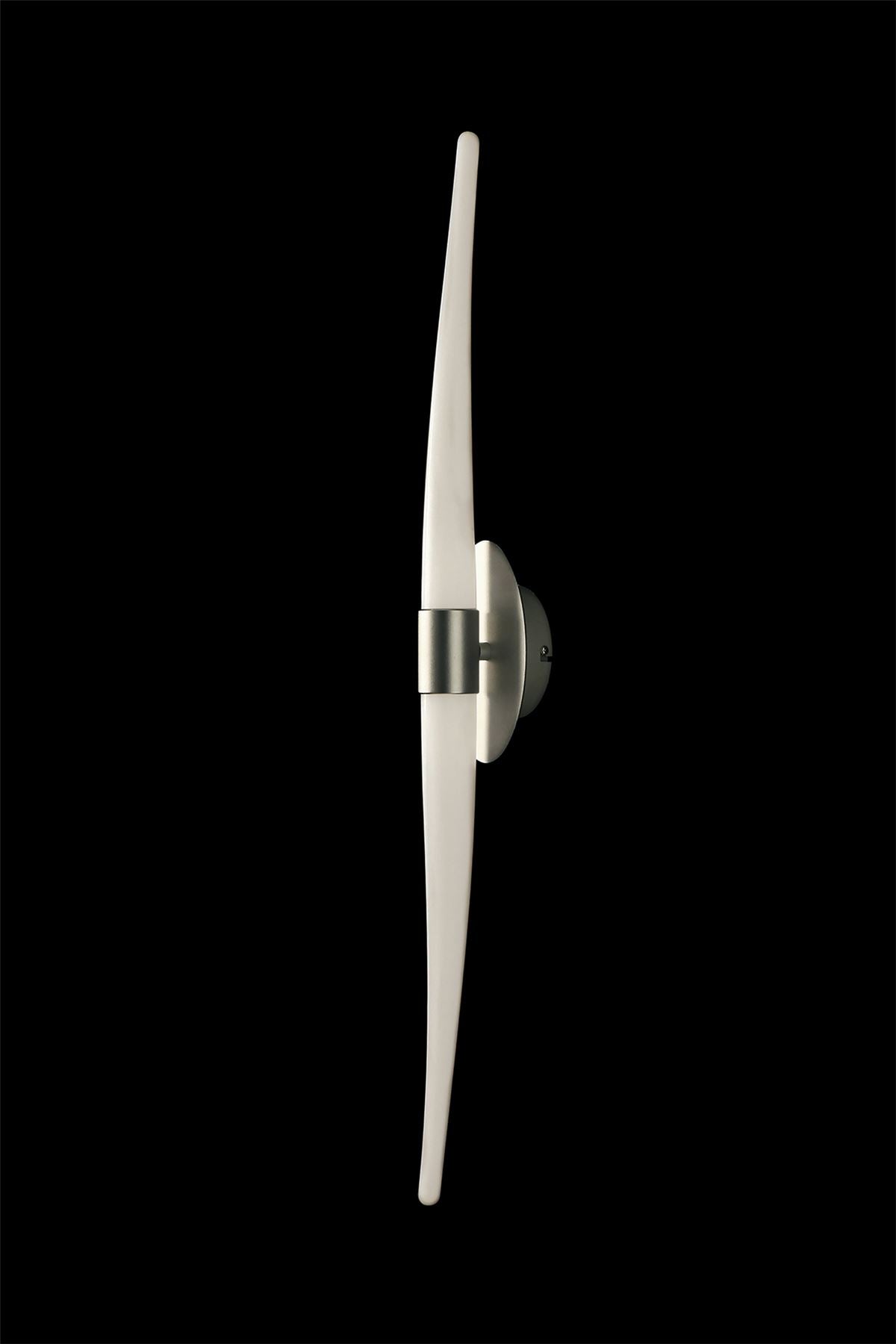 Mantra Estalacta Wall Light 2 Light GU10 Line Indoor/Outdoor, Silver/Opal White