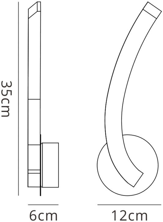 Mantra On Wall Light Right Switched 5W LED 3000K, 500lm, Polished Chrome/Frosted Acrylic, 3yrs Warranty