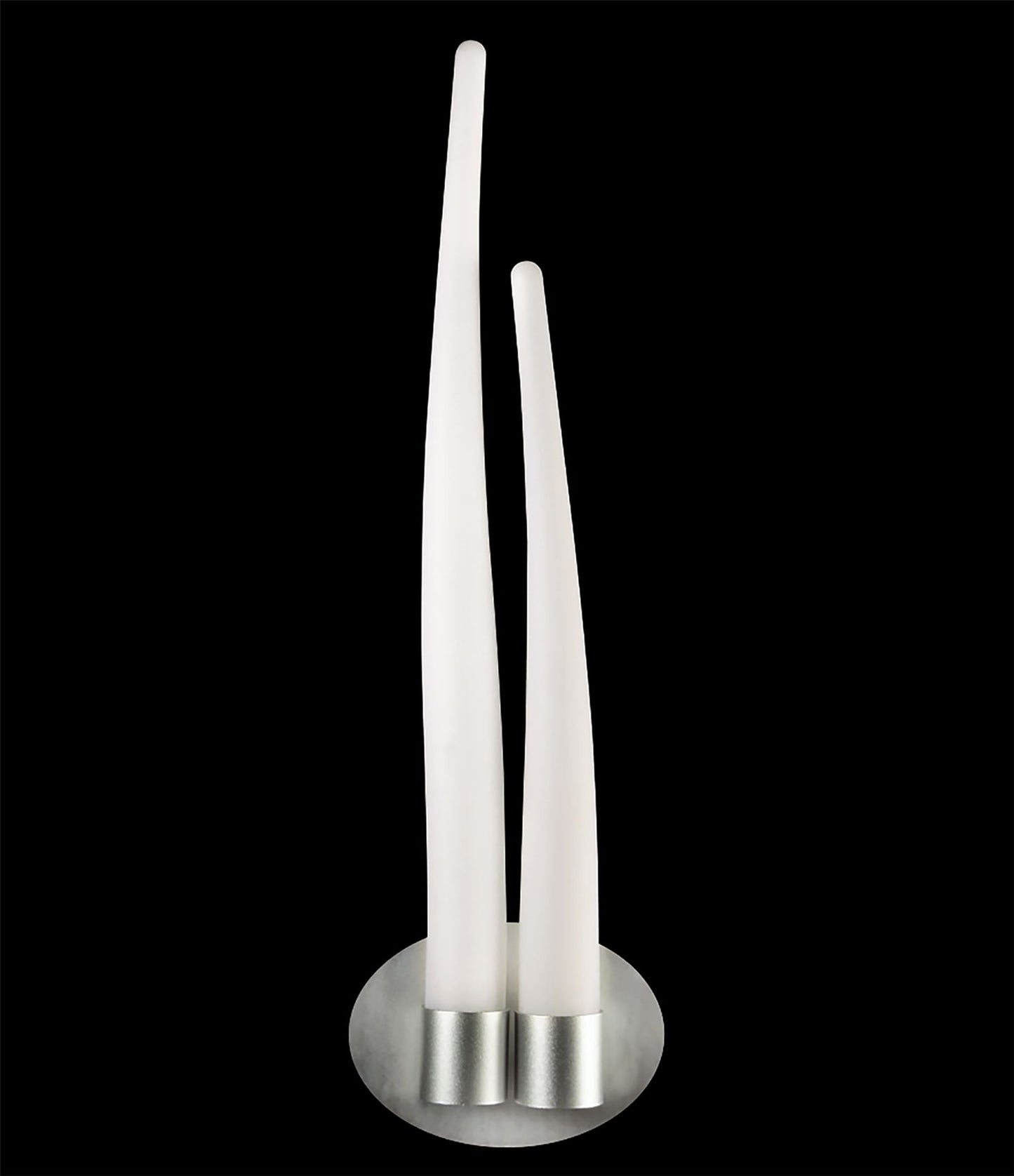 Mantra M1694 Estalacta Wall Light 2 Light GU10 Indoor/Outdoor, Silver/Opal White