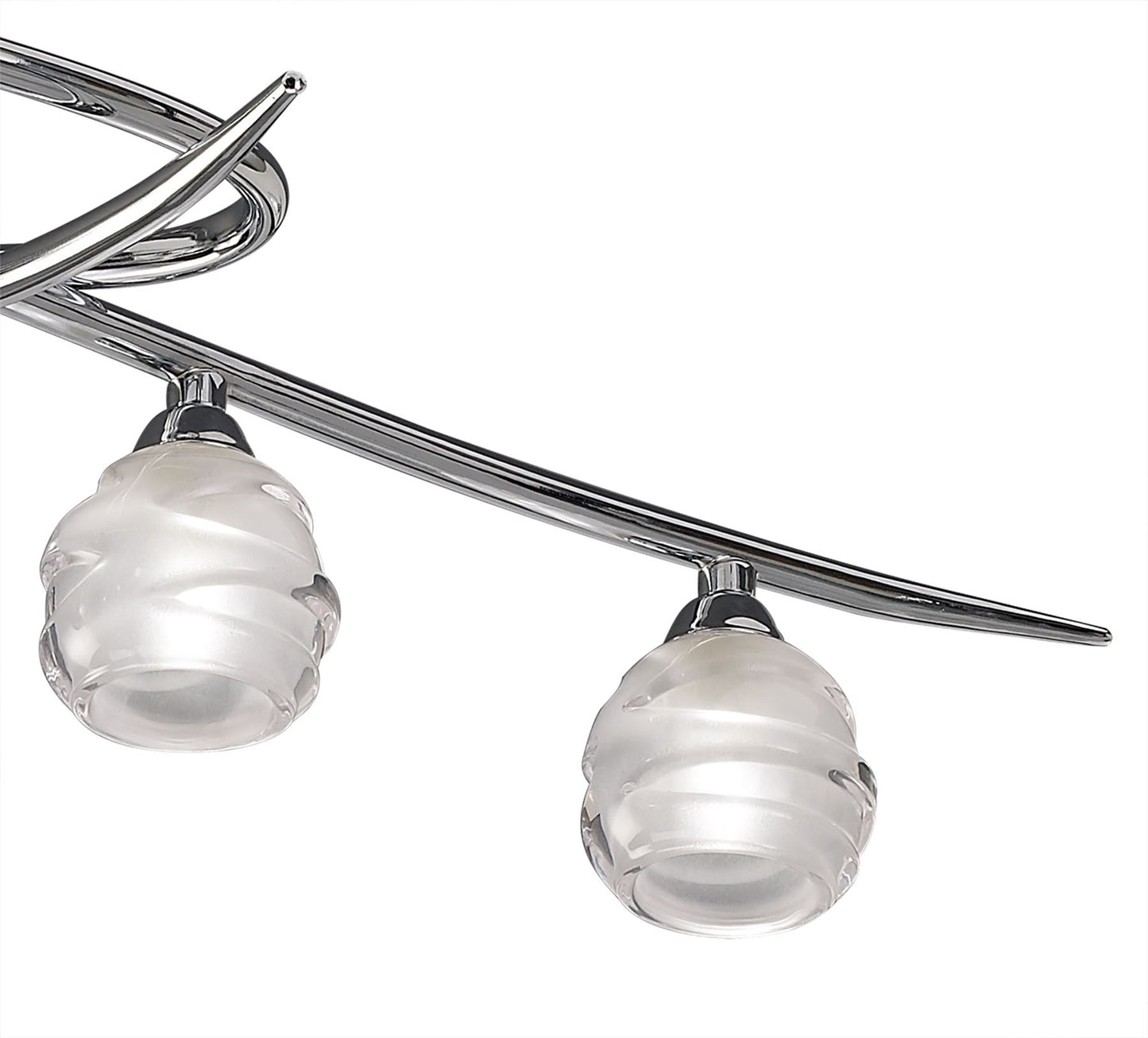 Mantra M1800 Loop Rectangular Telescopic 8 Light G9 ECO Line, Polished Chrome