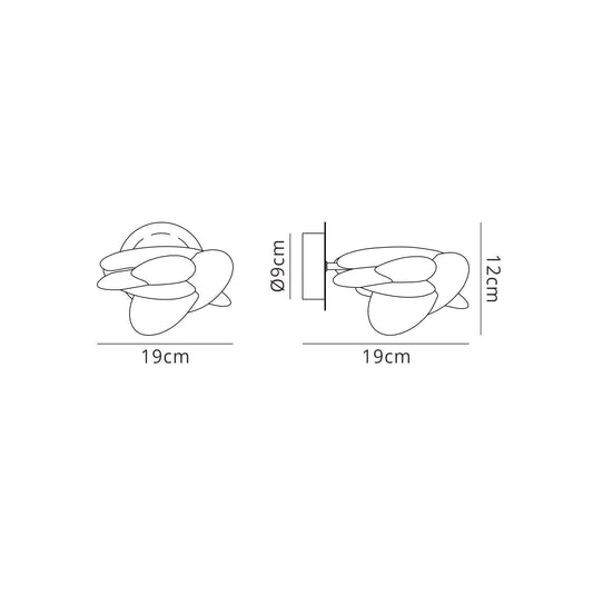 Mantra M5905 Nido Wall Light 1 x 6W LED 3000K, 500lm, Chrome, 3yrs Warranty