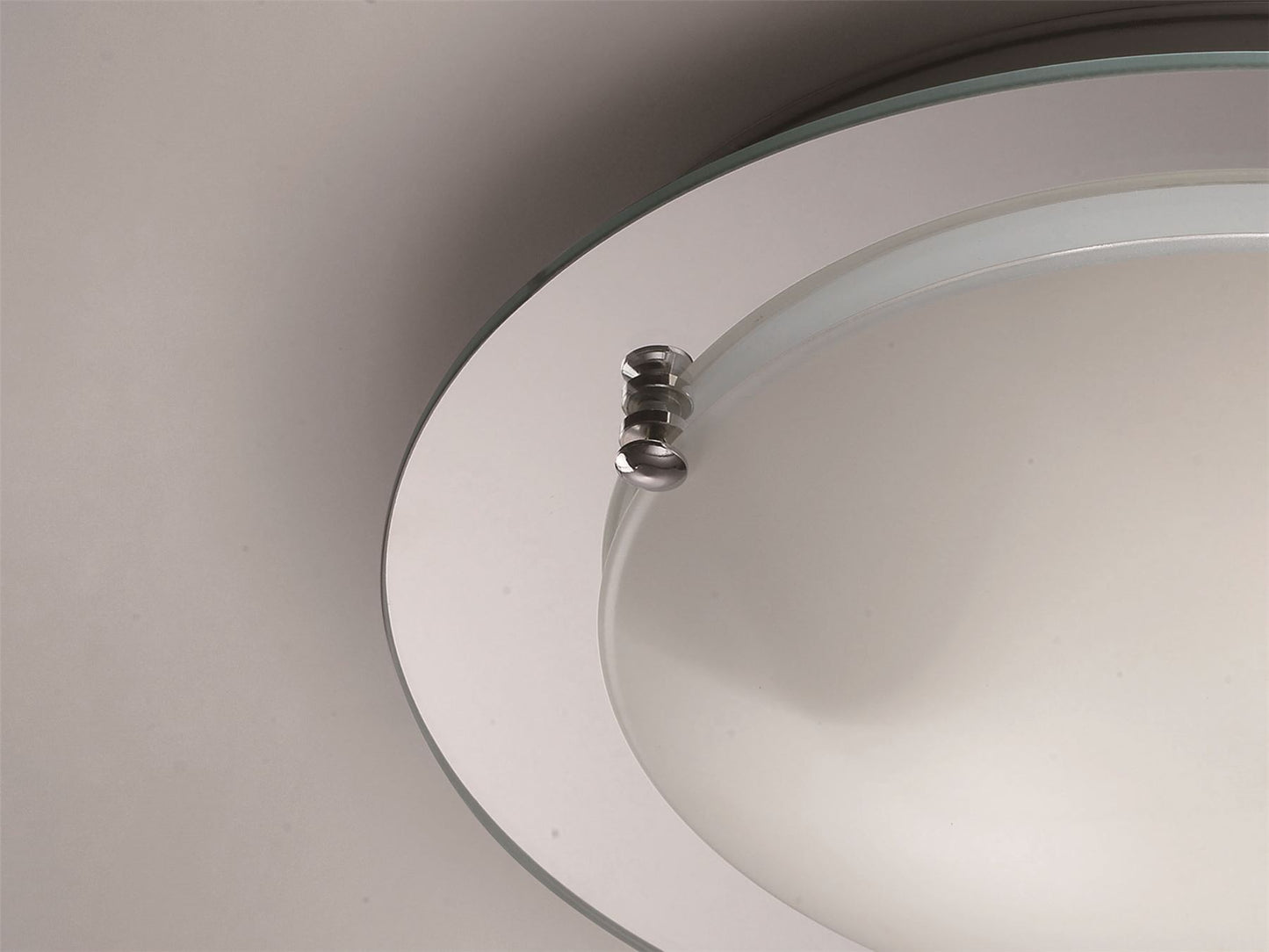 Deco Brooklyn Ceiling Light, 400mm Round, 3 Light E27 Polished Chrome