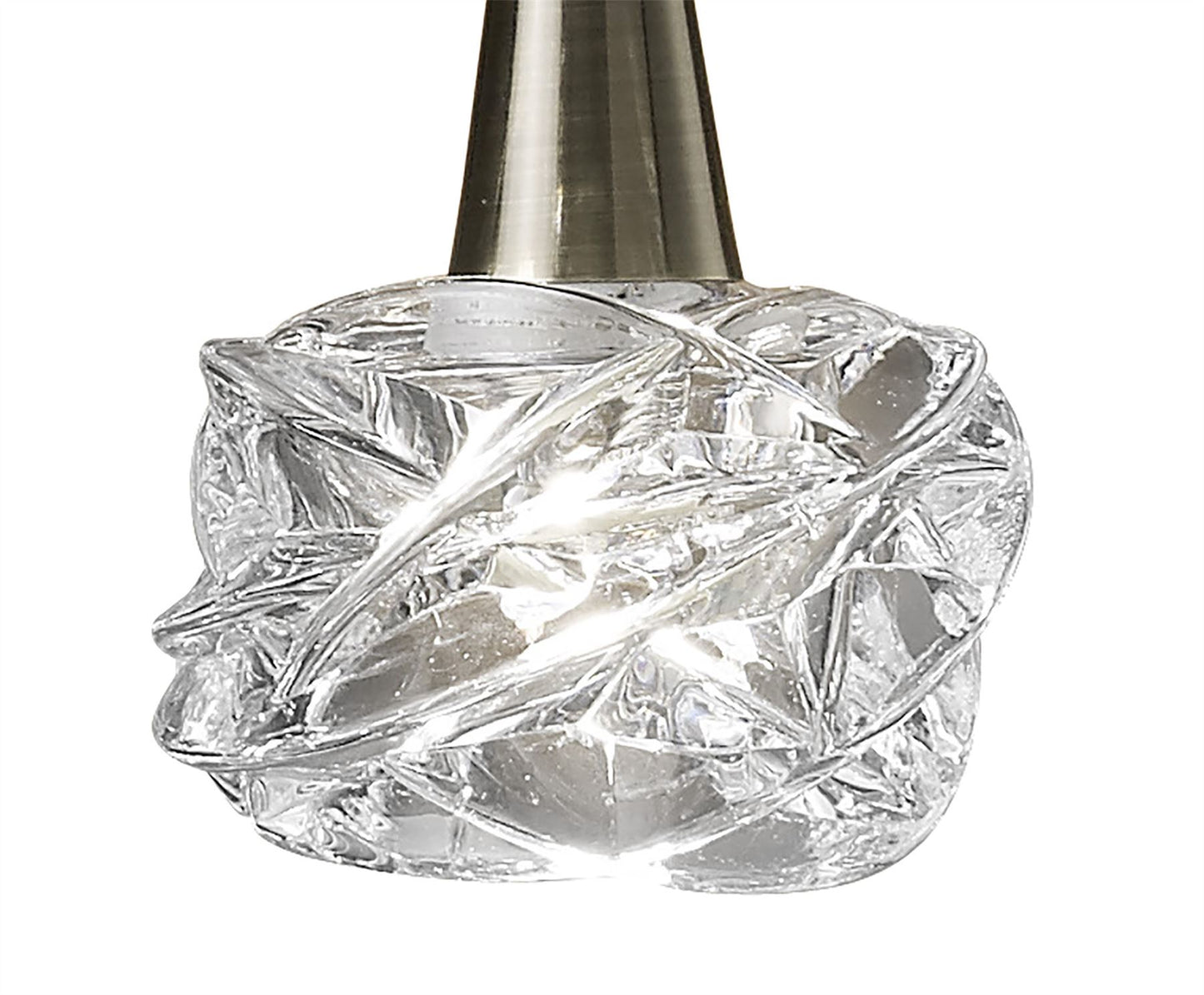 Mantra M4076 Maremagnum Pendant 1 Light G9, Antique Brass