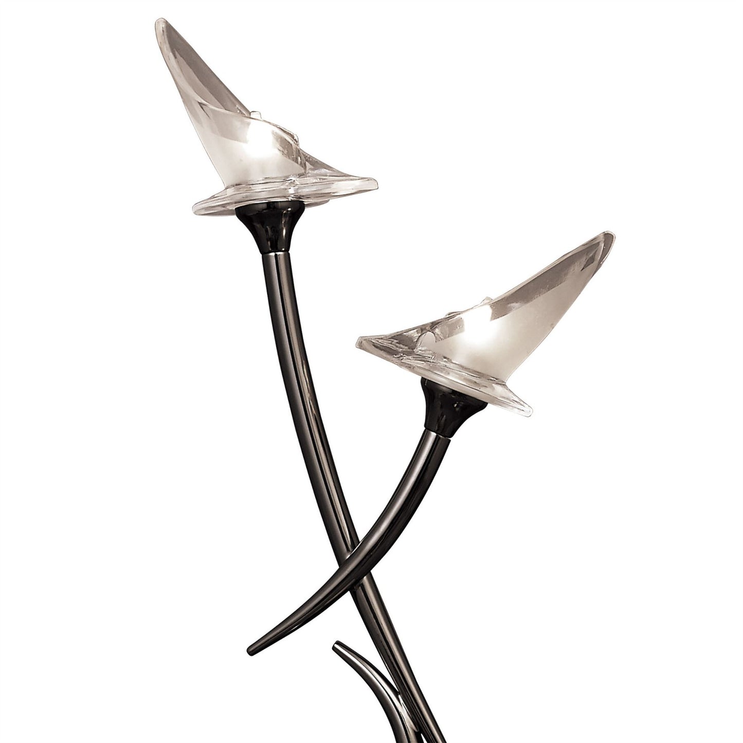 Mantra Flavia Table Lamp 2 Light G9, Black Chrome
