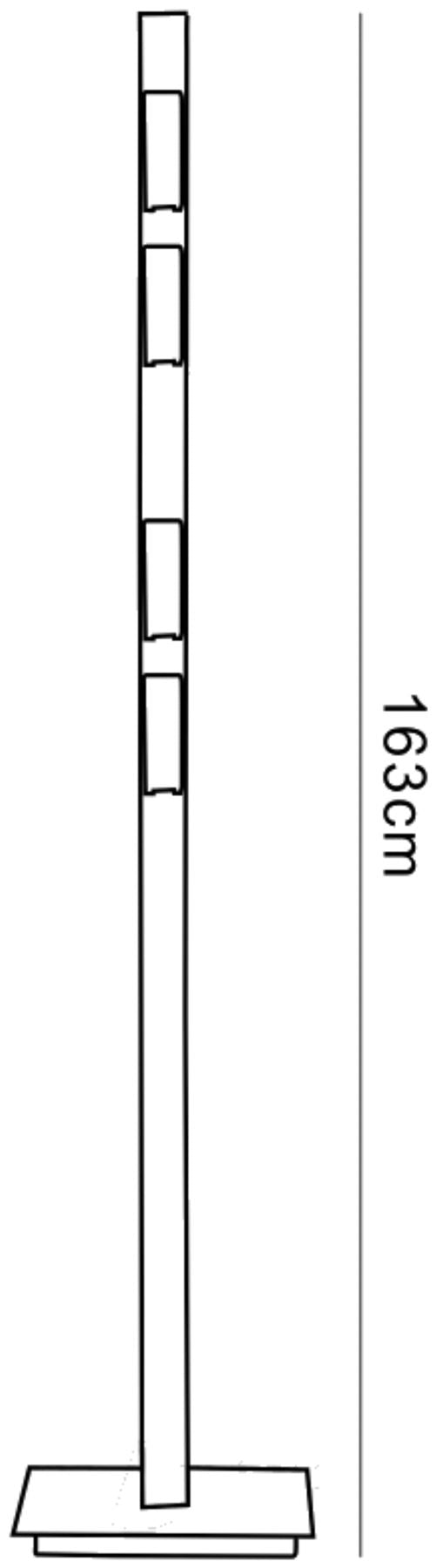 Mantra (0037 011) Arco 4 Light G9 Floor Lamp, Satin Nickel, NOT LED/CFL Compatible