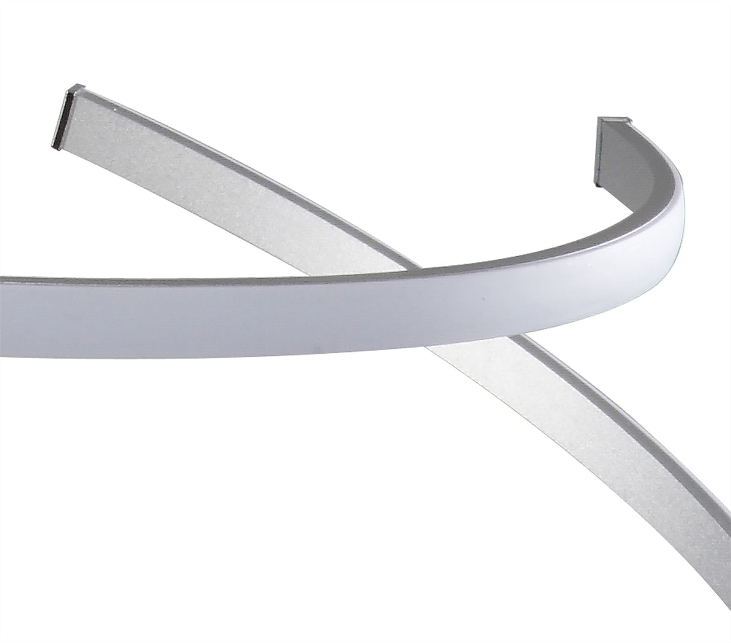 Mantra M5821 Nur XL Semi Ceiling 80W LED 3000K, 6200lm, Dimmable Silver/Frosted Acrylic/Polished Chrome, 3yrs Warranty - M5821 Ceiling