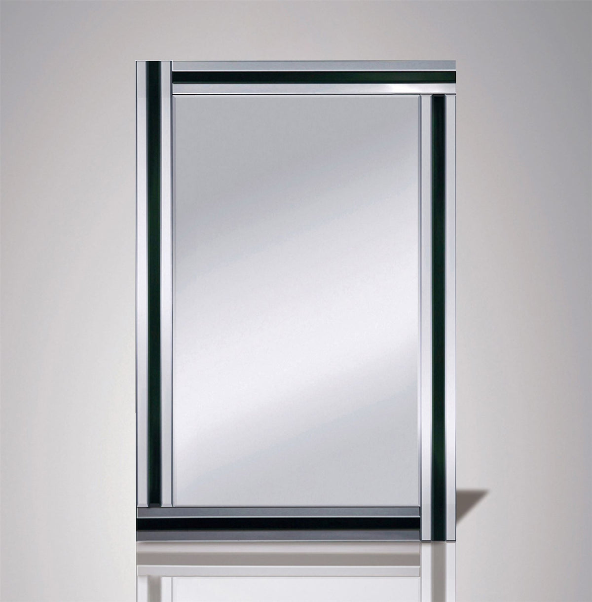 Diyas Home Armonie 120cm x 80cm Triple Strip Detailed Mirror (Pallet Shipment Only, Additional Charges May Apply.) Item Weight: 16kg Mirrors