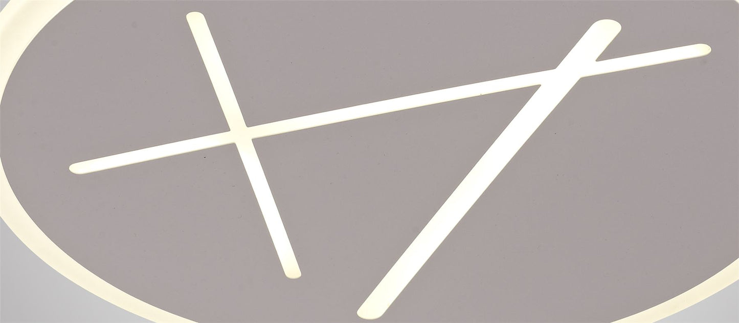 Mantra Fusion Kenzo 46.8cm Ceiling 47cm Round, 40W LED, 4000K, 2800lm, Sand White, 3yrs Warranty Ceiling