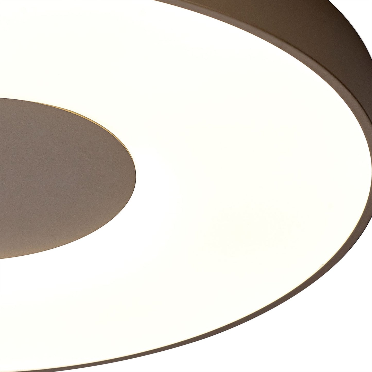 Mantra Coin 50cm Round Ceiling 80W LED with Remote Control 2700K-5000K, 3900lm, Sand Brown, 3yrs Warranty Ceiling
