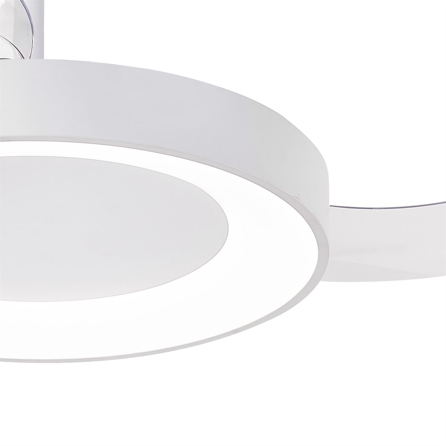 Niseko Fan M 49cm 50W LED Dimmable Ceiling Light With Built-In 30W DC Fan, 2700-5000K Remote Control, 5500lm, White, 5yrs Warranty
