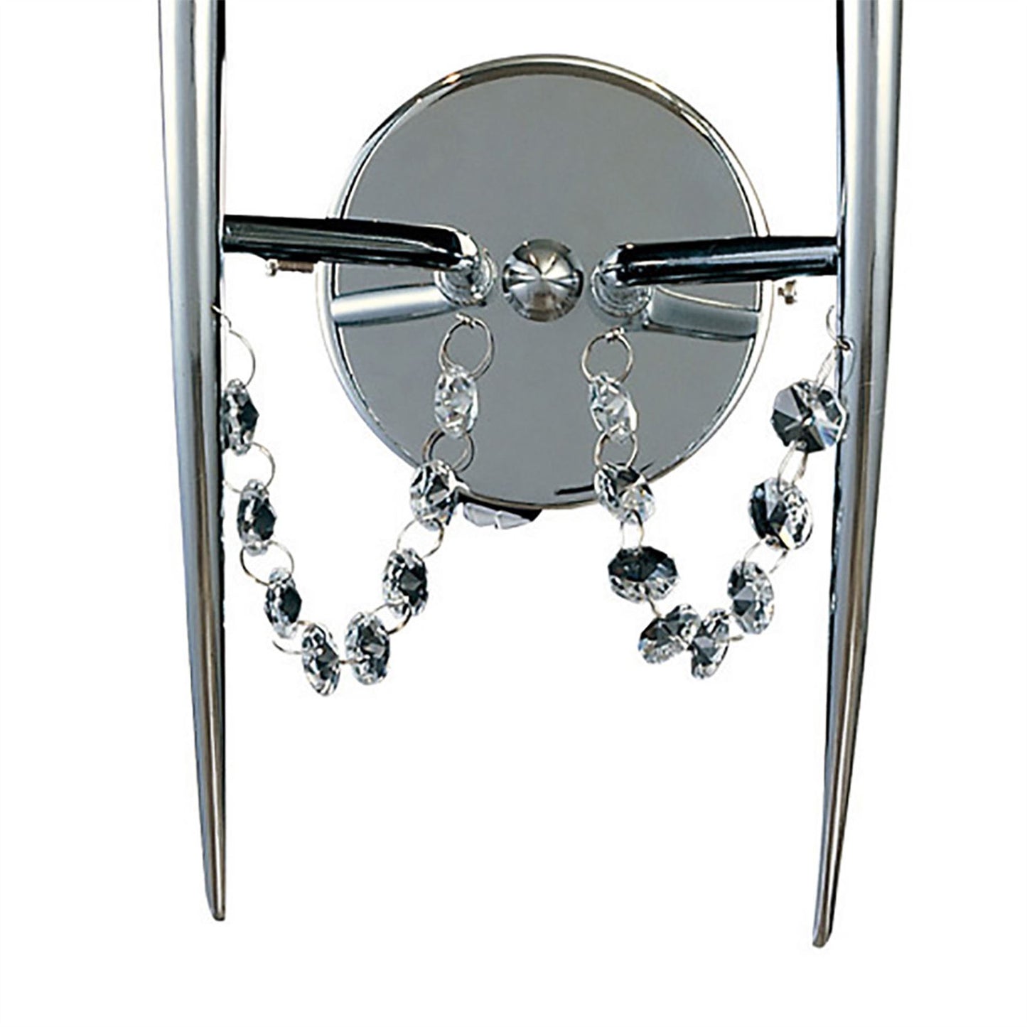 Diyas Zest Wall Light 2 Light G4 Polished Chrome/Crystal, NOT LED/CFL Compatible