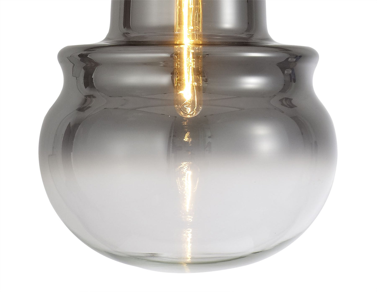 Mantra Sonata Pendant 29cm Round, 1 x E27, Polished Chrome/Graphite