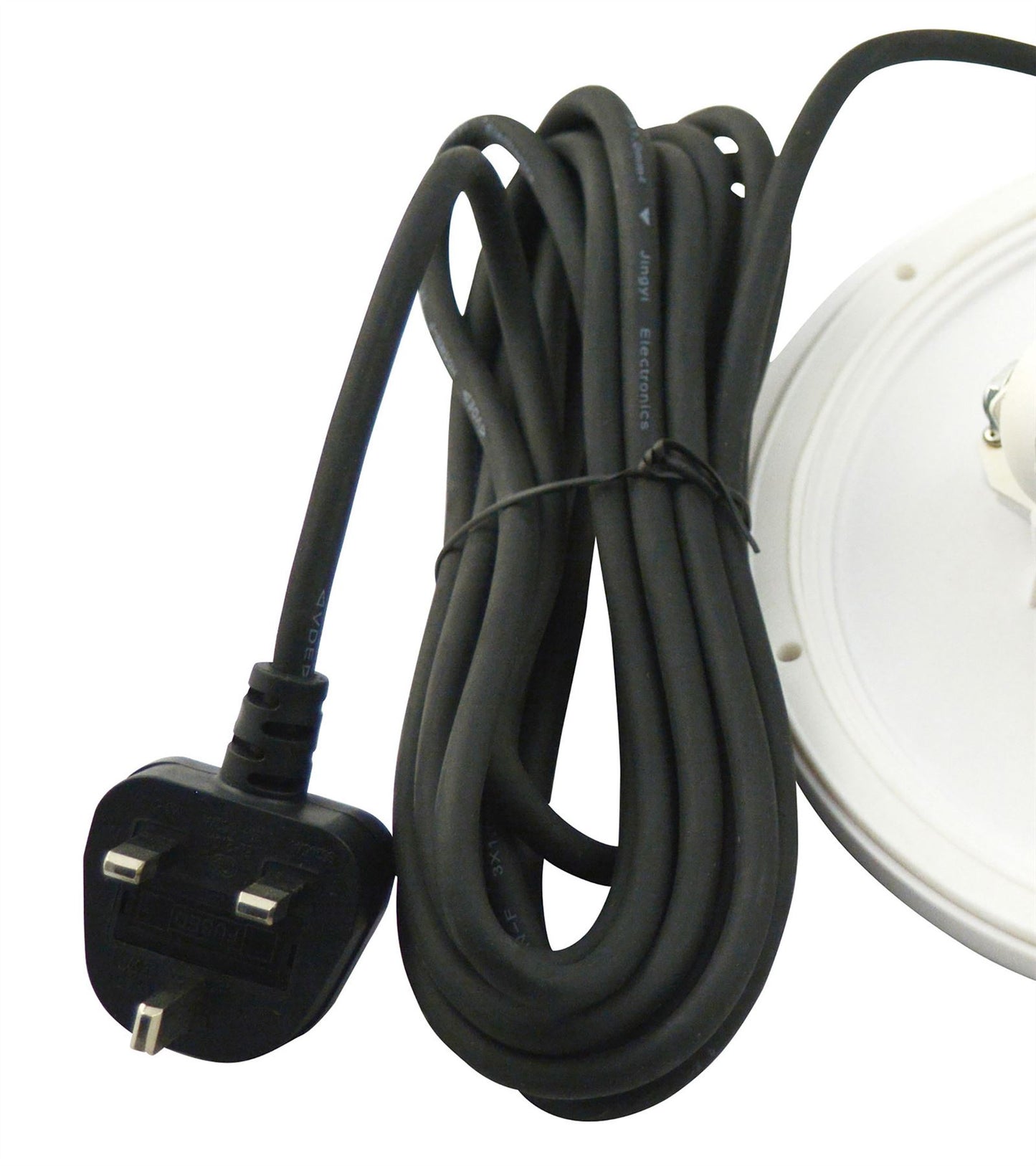 Mantra Huevo E27 Plate 2 Light CFL Outdoor IP44 Supplied with 5M Cable, White