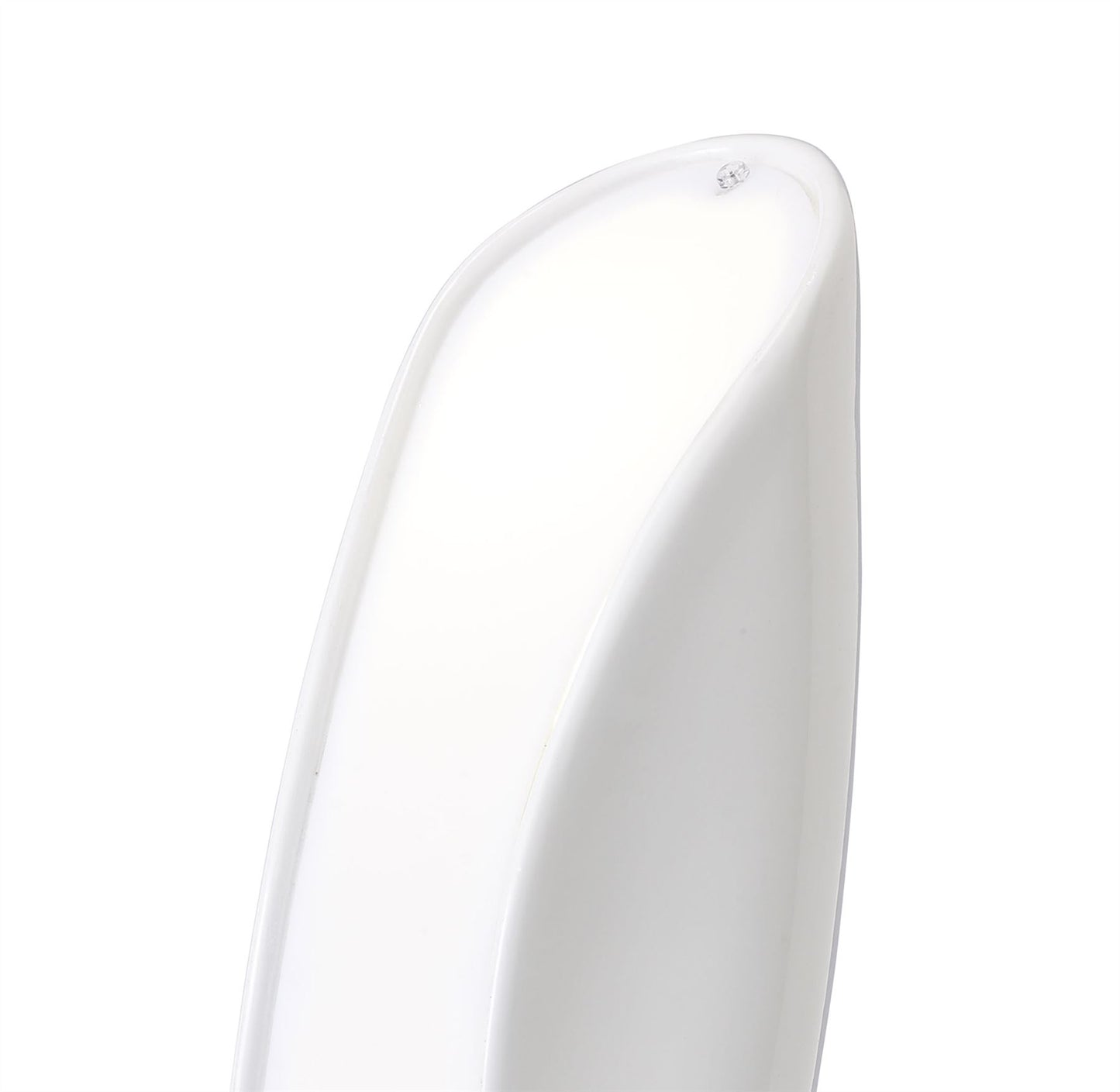 Mantra Pasion Table Lamp 2 Light E27, Gloss White/White Acrylic/Polished Chrome, CFL Lamps INCLUDED