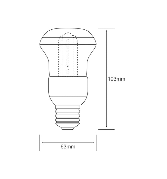Luxram Focus Supreme R63 E27 13W Natural White 4000K Compact Fluorescent Compact