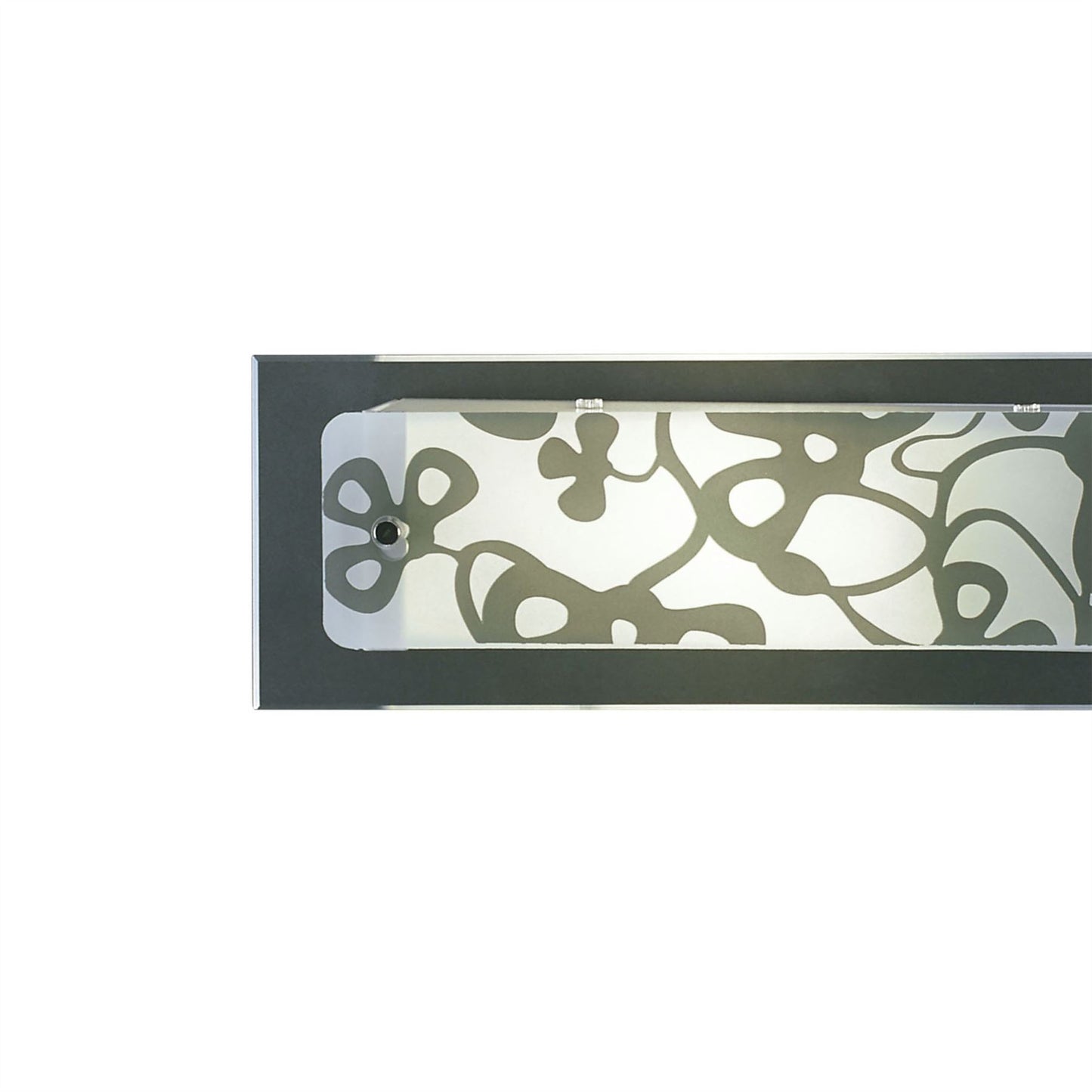 Mantra Euphoria Wall Light 1 Light L1/SGU10 Small Bar, Polished Chrome/Opal White Glass, CFL Lamps INCLUDED