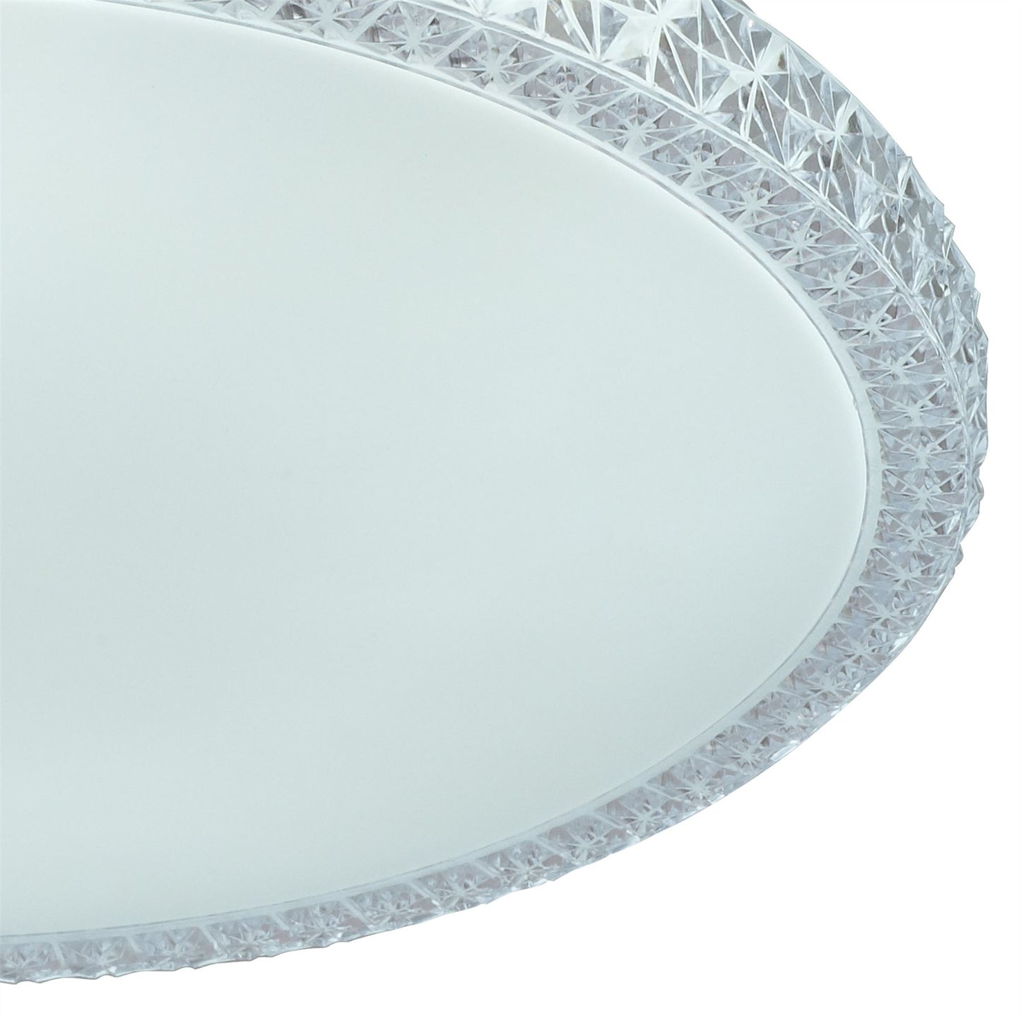 Mantra Fusion Naxos 40cm Ceiling 24W LED with Remote Control 3000K-6000K, 1550lm, White/Clear Acrylic, 3yrs Warranty Ceiling