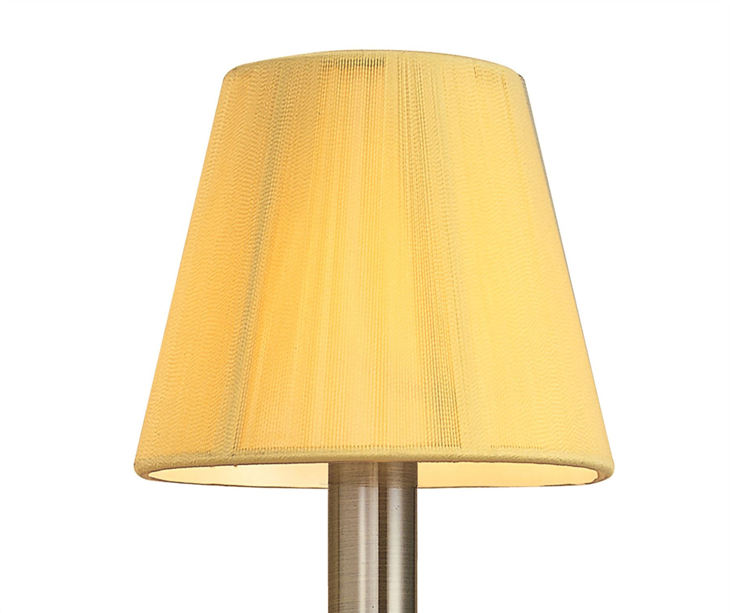 Mantra Acanto Wall Light 1 Light E14, Antique Brass with Amber Cream Shade