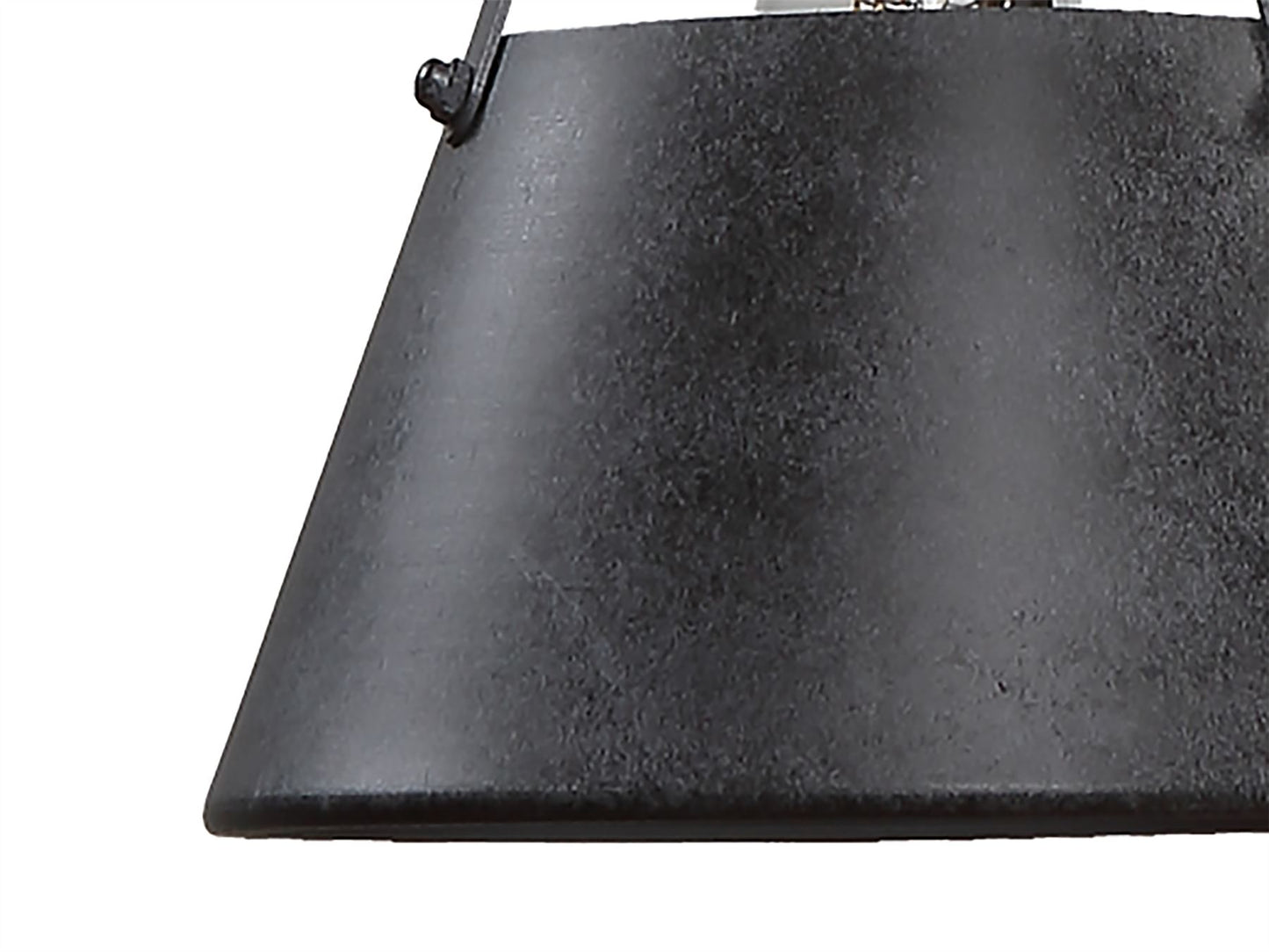 Mantra M5442 Industrial Ceiling 1 Light 40W E27 Oxide Metal, Black Belt