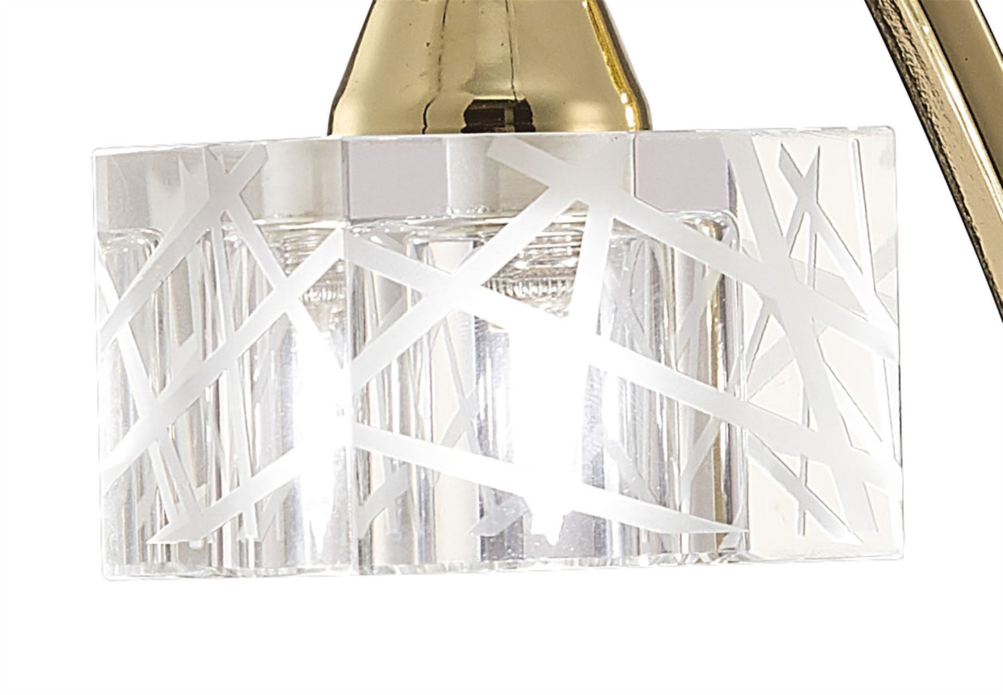 Mantra Zen Table Lamp 1 Light G9, Polished Brass