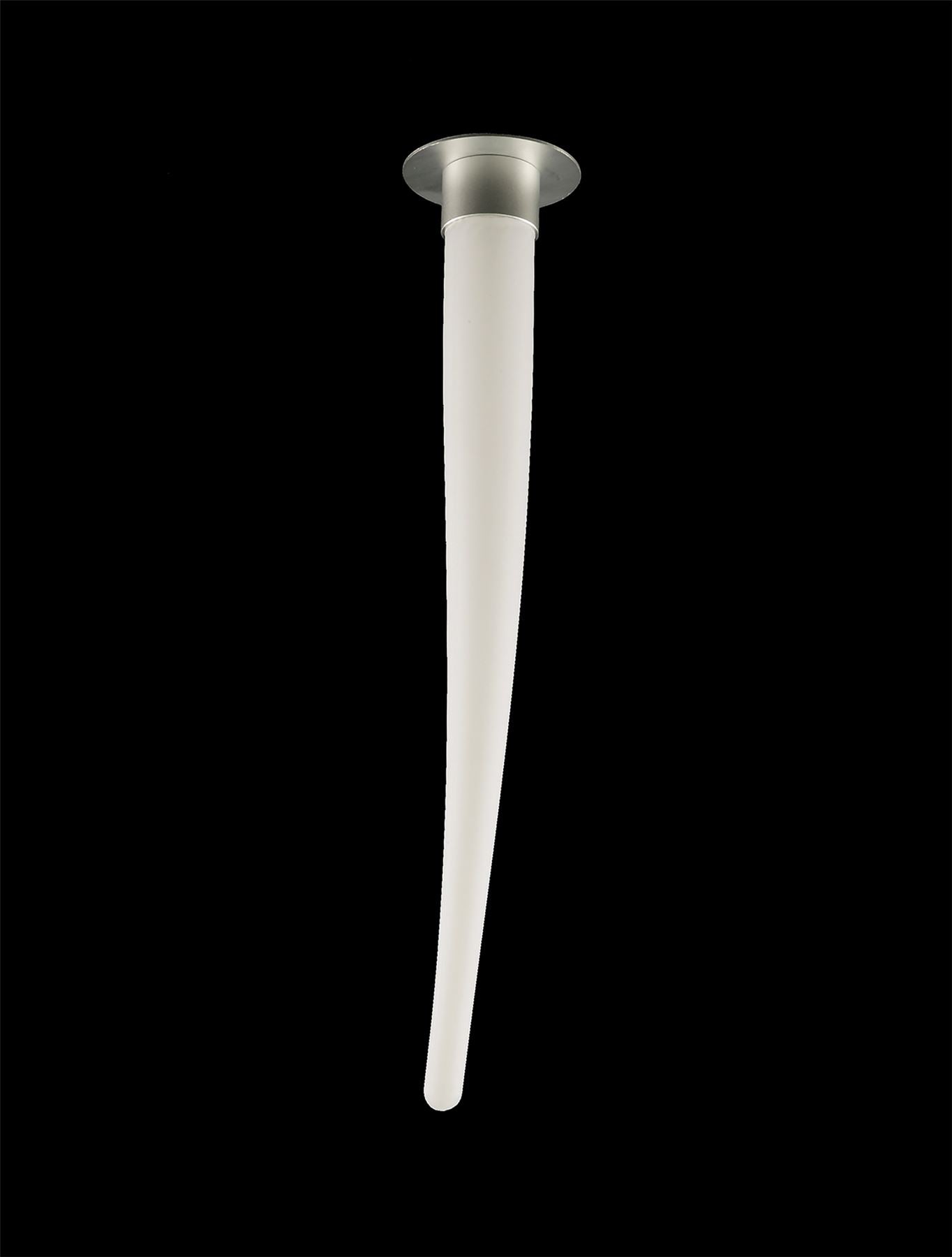 Mantra Estalacta 12cm Ceiling Lamp 1 Light GU10 Indoor, Silver/Opal White