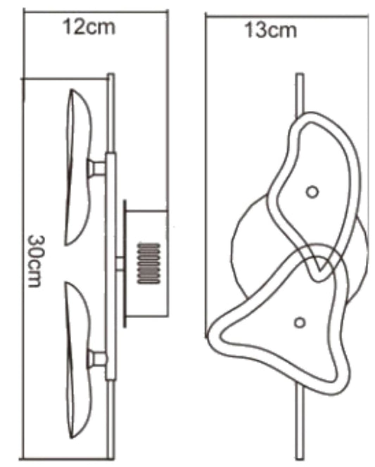 Mantra Otto Ceiling/Wall 2 Light G4 Bar, Polished Chrome/Frosted Glass, NOT LED/CFL Compatible