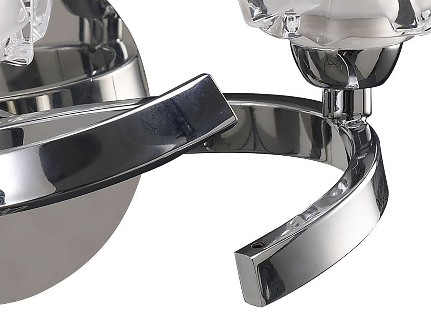 Mantra Ice Wall Light Switched 2 Light G9 ECO, Polished Chrome