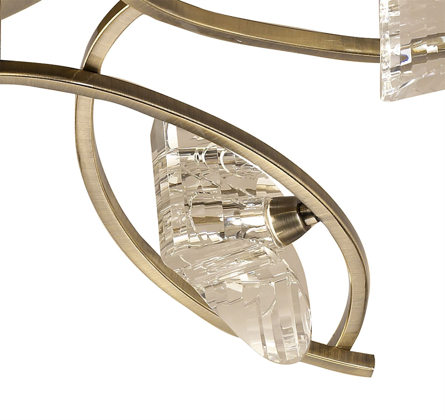 Mantra Kromo 79cm Ceiling 6 Light G9, Antique Brass