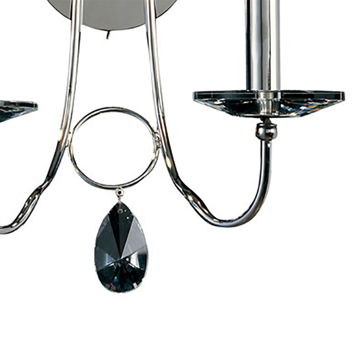 Diyas Danya Wall Light 2 Light E14 Polished Chrome/Crystal