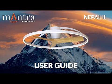 Nepal II 1m 44W LED Dimmable Light With Built-In 32W DC Reversible Fan, White/Wood Finish c/w Remote Control, 7700lm, 5yrs Warranty